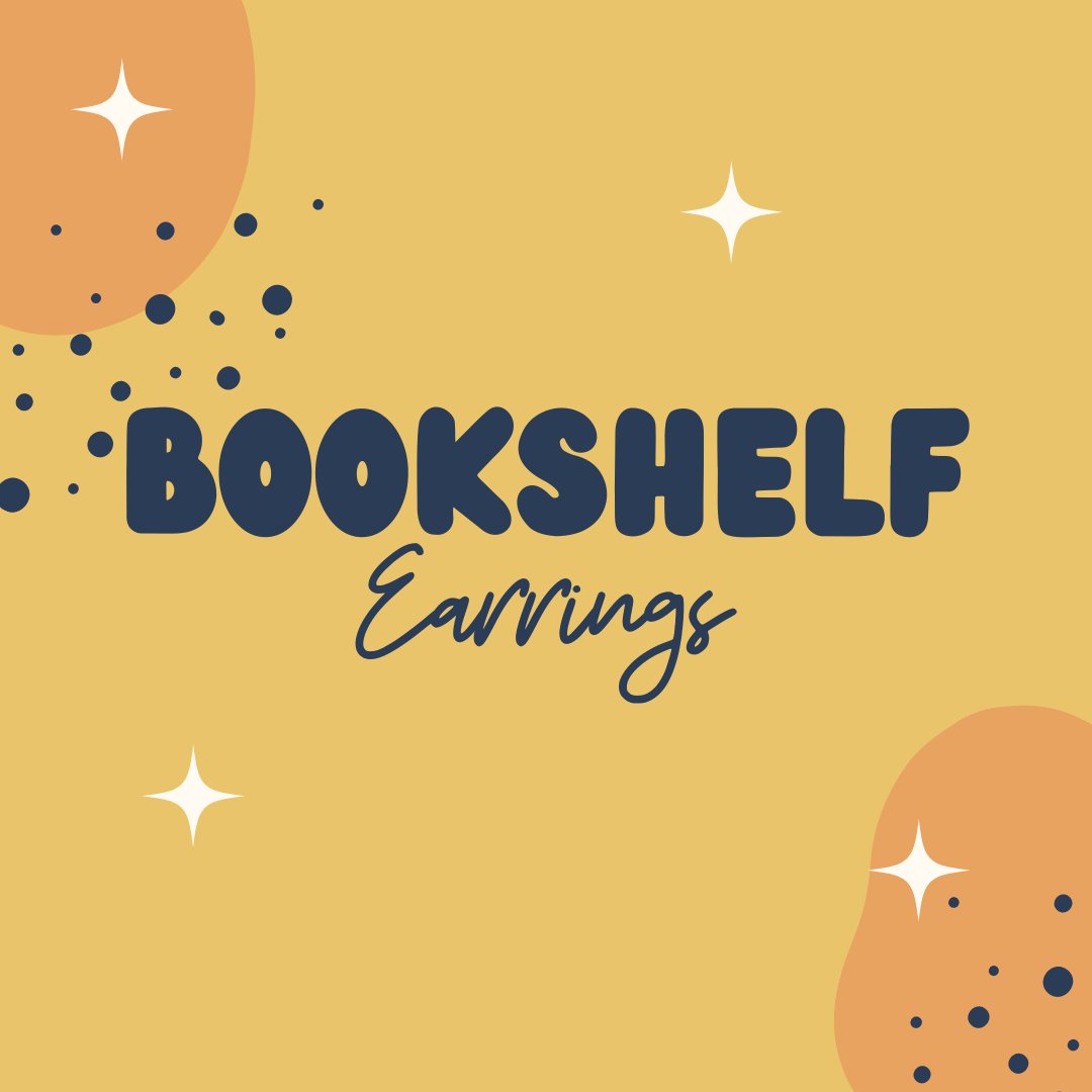 Bookshelf Earrings