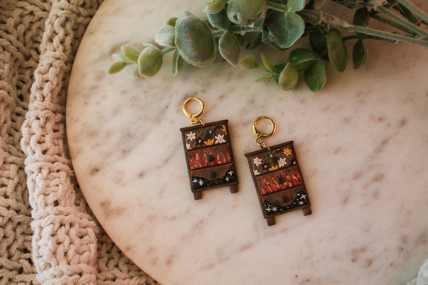 ACOTAR | Feyre's Dresser Earrings * SJM Licensed* Made To Order
