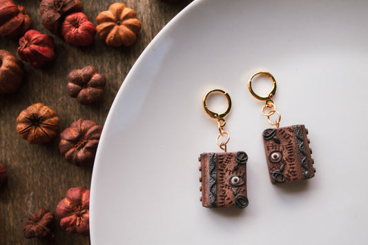 Spooky Book Earrings *Made To Order