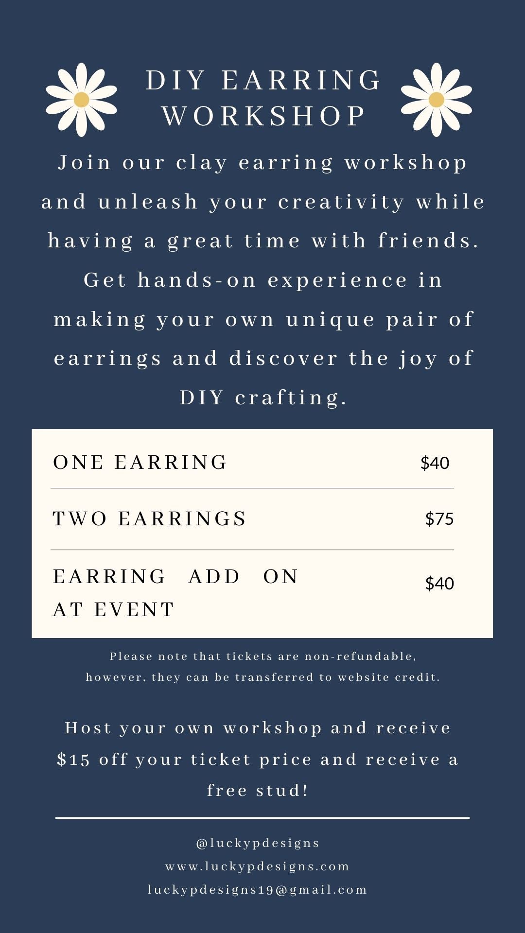 DIY Earring Workshop | Lace Collective | August 23rd 1 pm