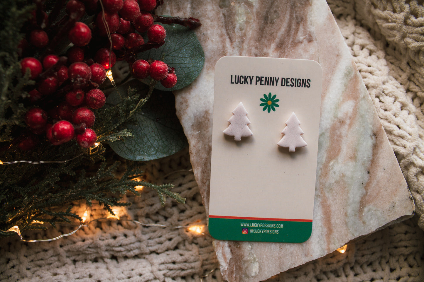 Christmas Tree Studs (Choose your color)