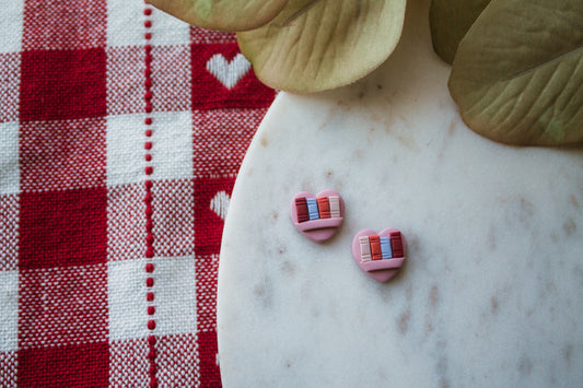 Heart Shaped Book Studs *ready to ship