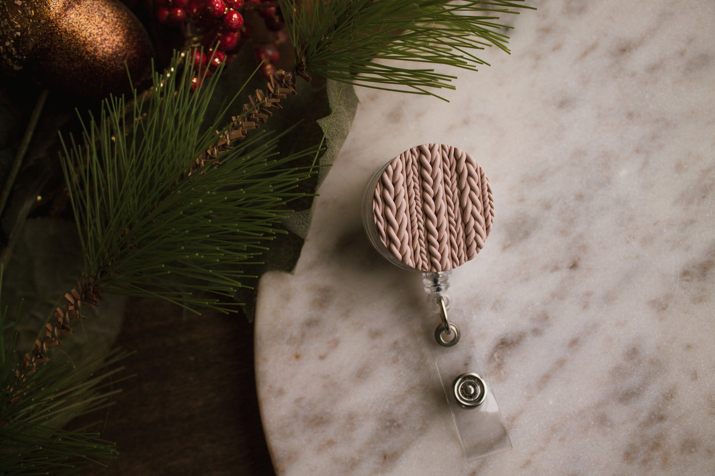 Knitted Badge Reel