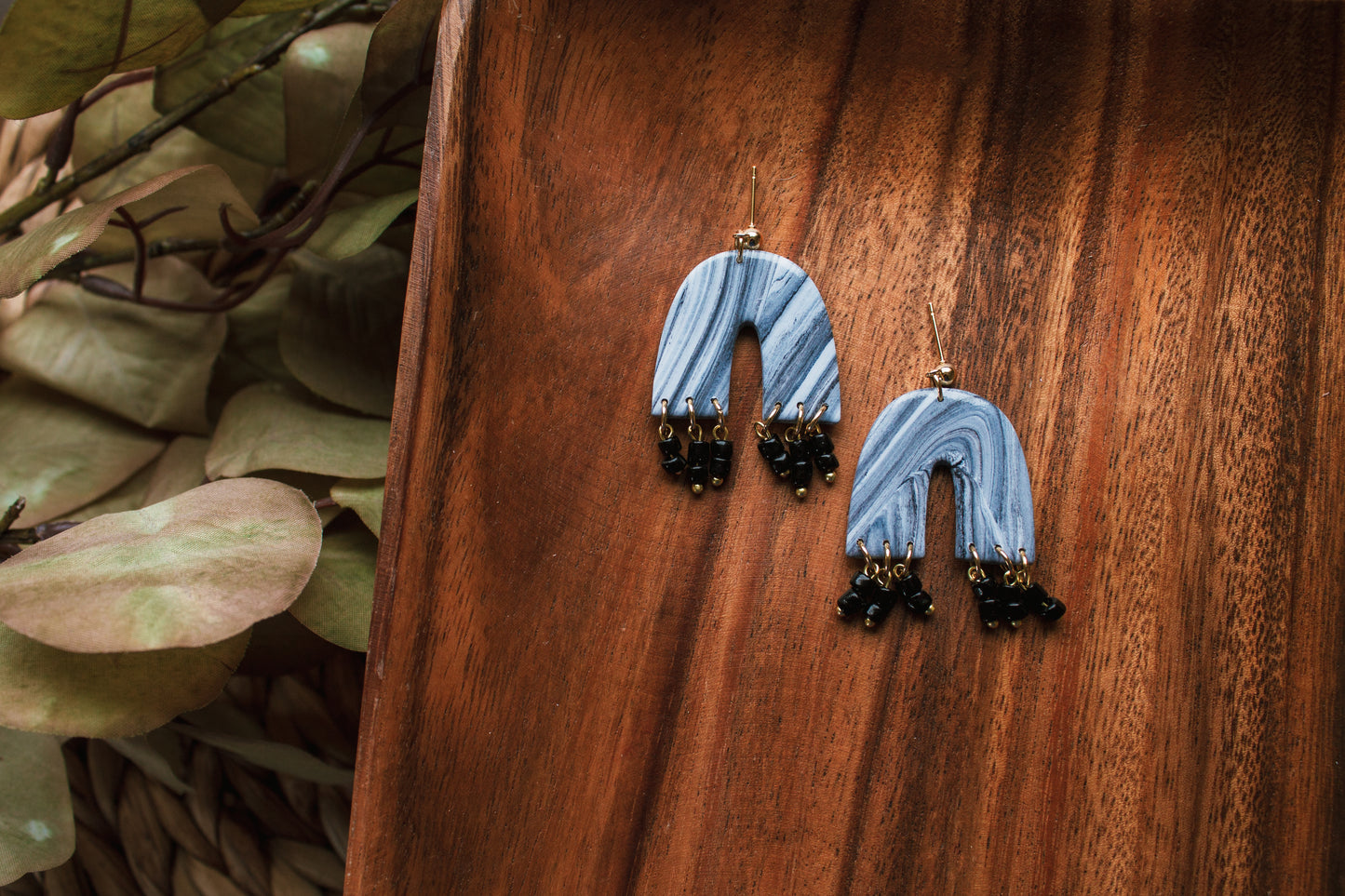 Black and White Rainbows with Beads