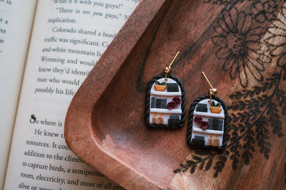 Dark & Romantic Bookshelf Earrings