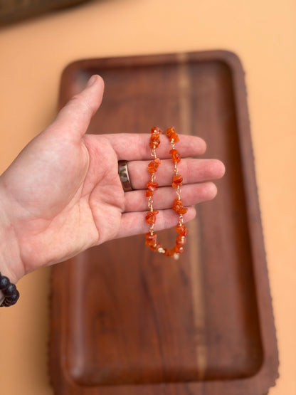 Carnelian Beaded Necklace
