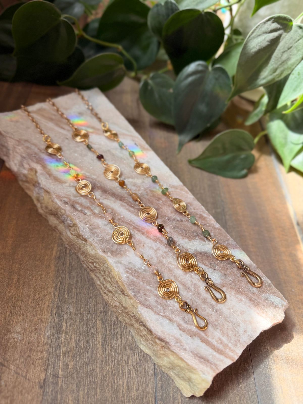 Gemstone Swirl Bracelets