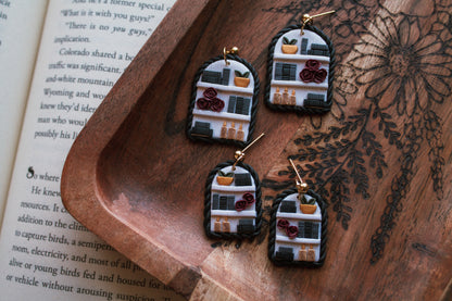 Dark & Romantic Bookshelf Earrings