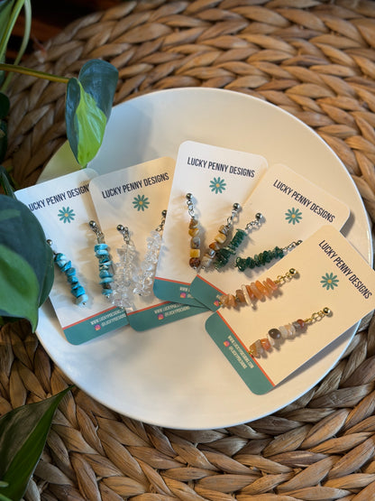 Crystal Chip Dangles