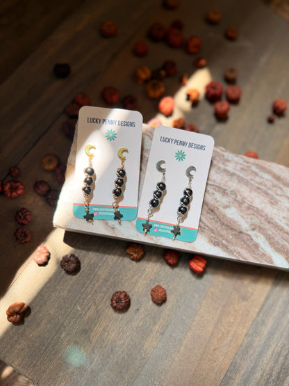 Wrapped Hematite Earrings