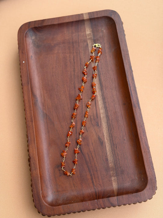Carnelian Beaded Necklace