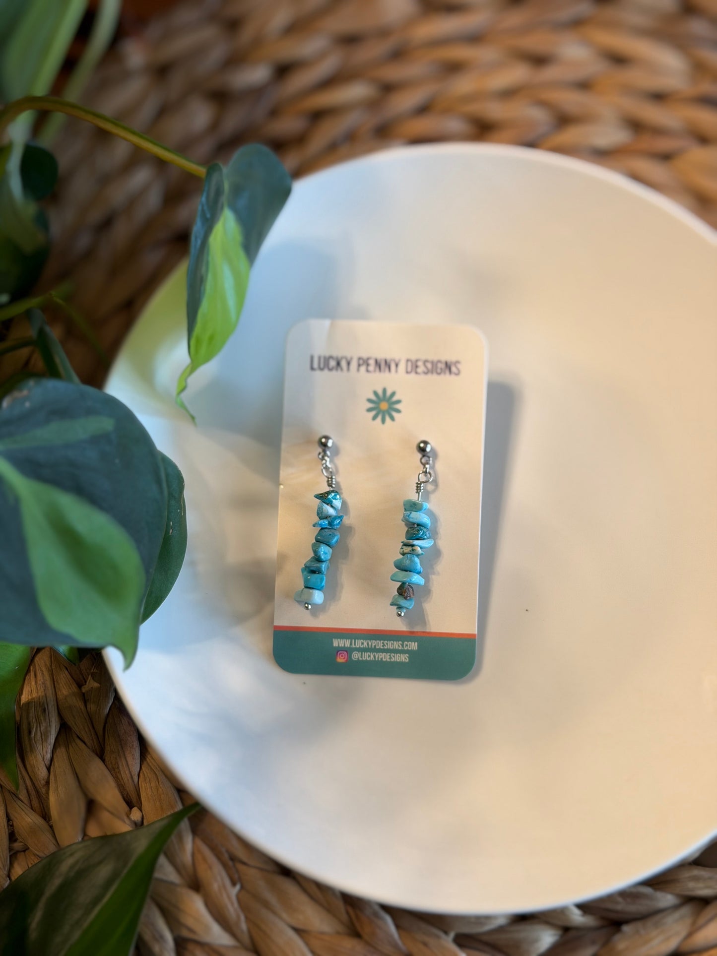 Crystal Chip Dangles