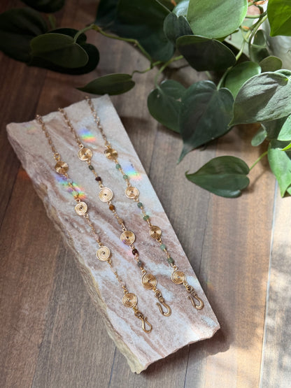 Gemstone Swirl Bracelets