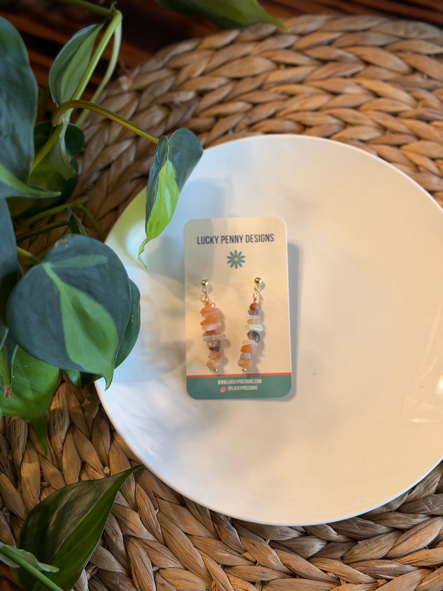 Crystal Chip Dangles