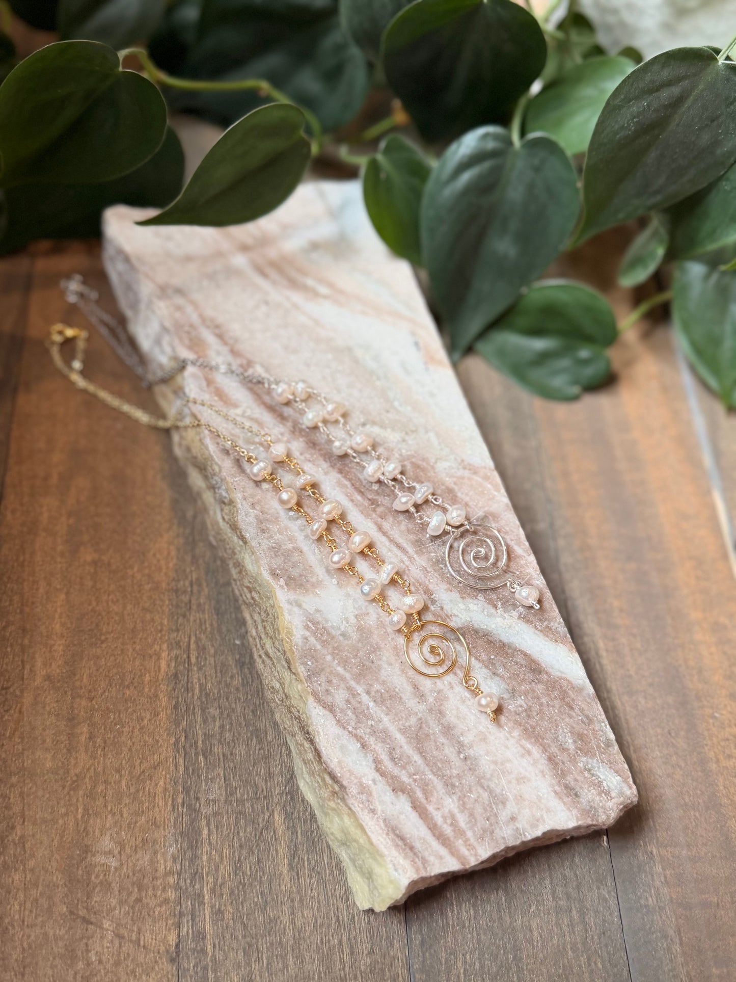 Pearl Swirl Necklace