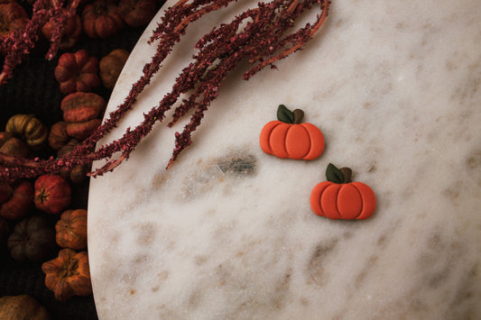 Simple Pumpkin Studs