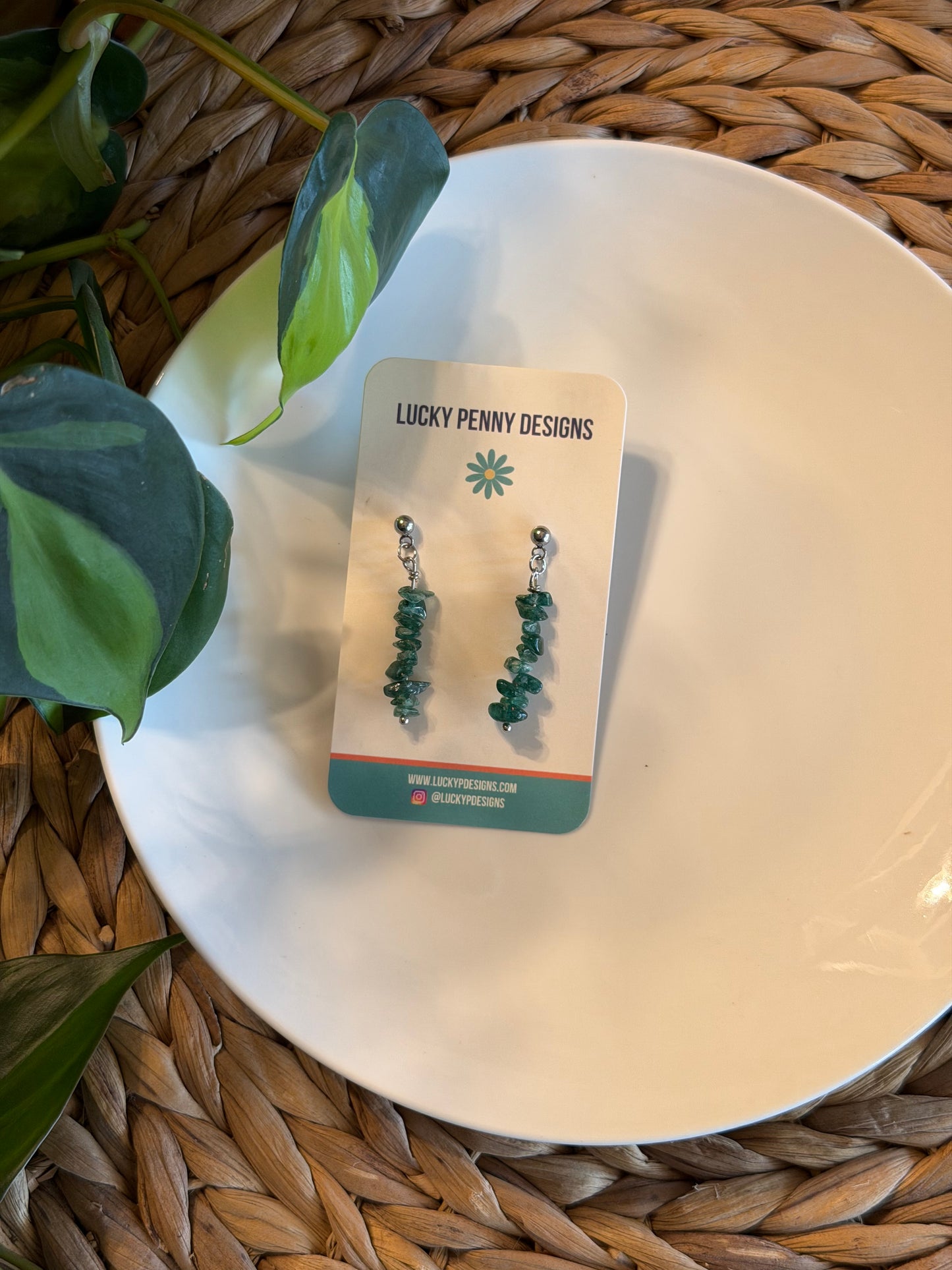 Crystal Chip Dangles