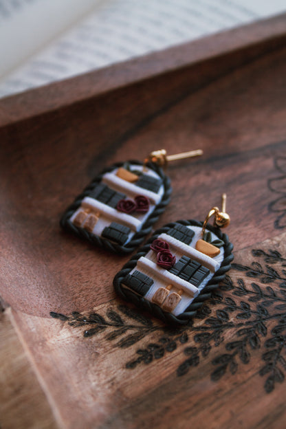 Dark & Romantic Bookshelf Earrings