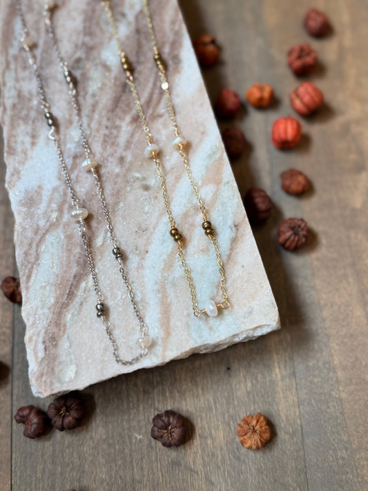 Opal Dainty Necklace
