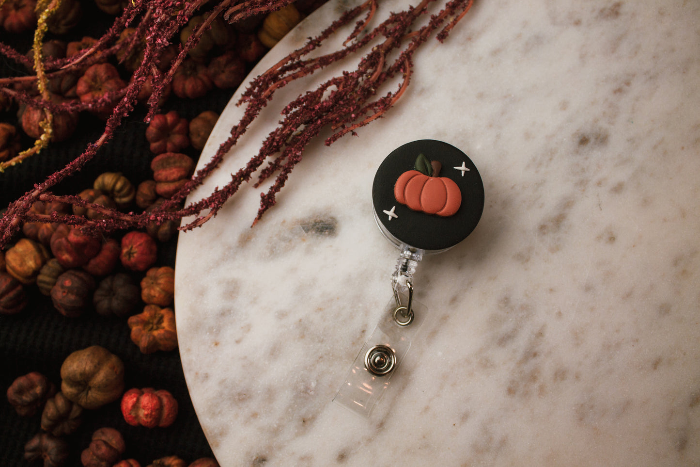 Pumpkin Badge Reel