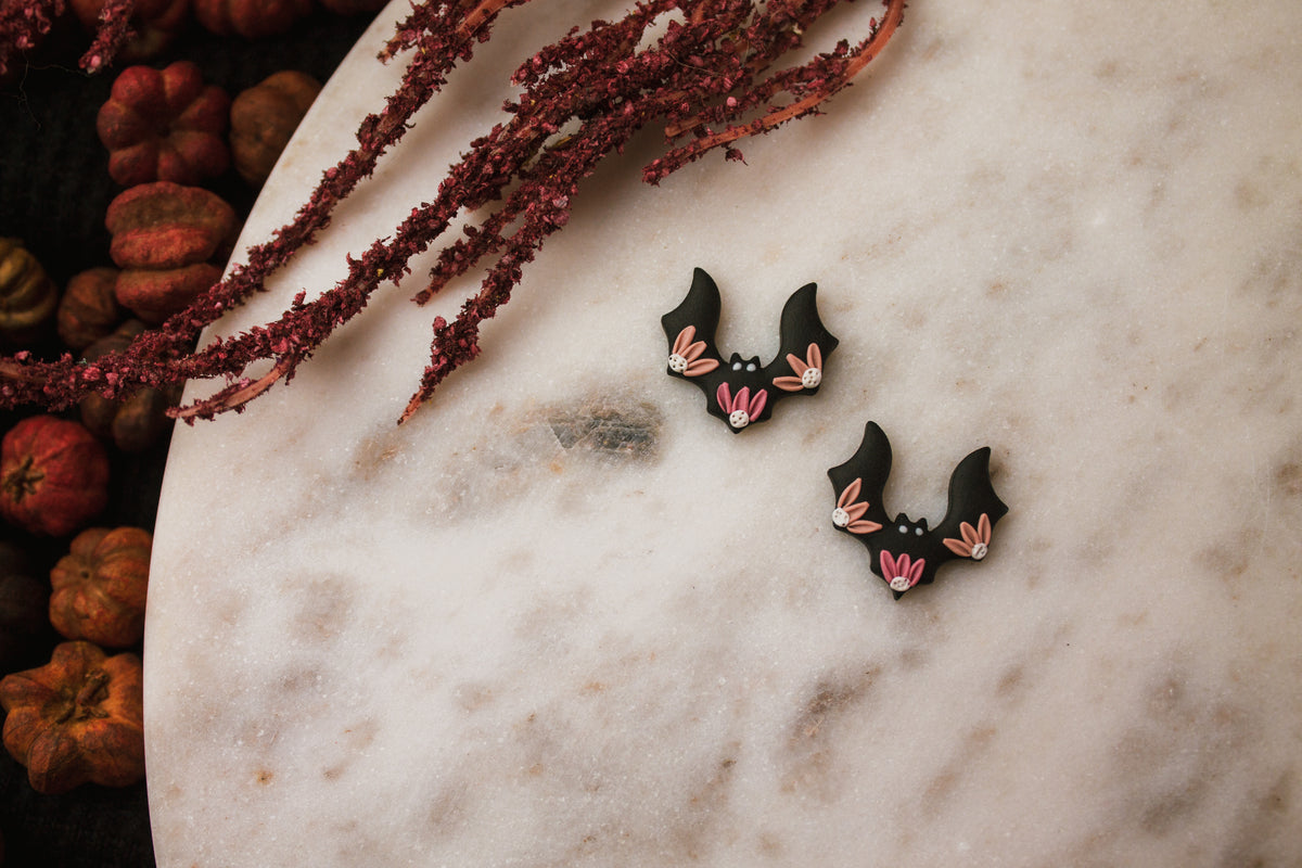 Floral Bats Studs (MTO)