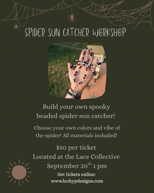 Beaded Spider Workshop | The Lace Collective | September 20