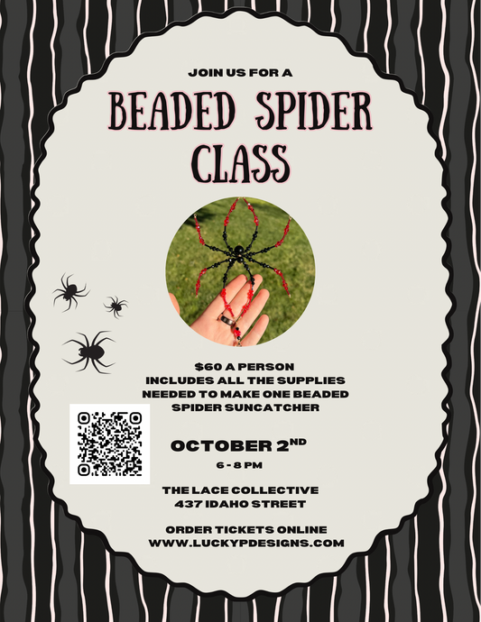 Beaded Spider Workshop | The Lace Collective | October 2nd