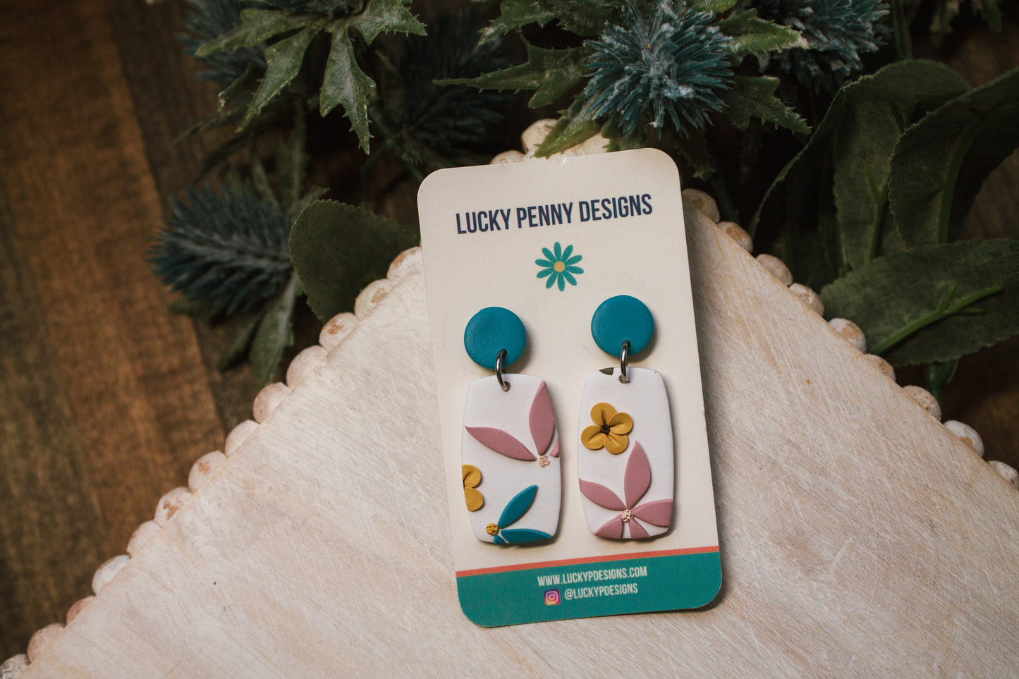 Pastel Floral Earrings