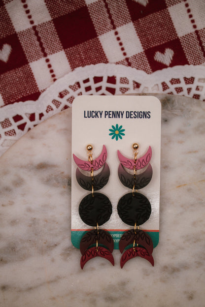 Pink, Black and Red Moon Phases