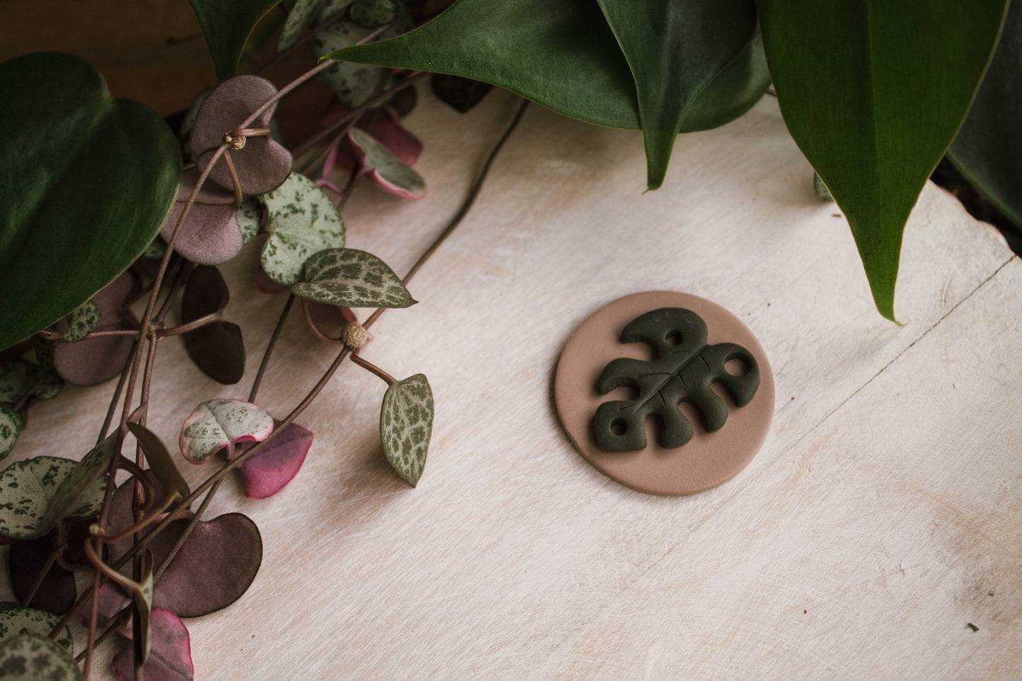 Monstera Leaf Badge Reel