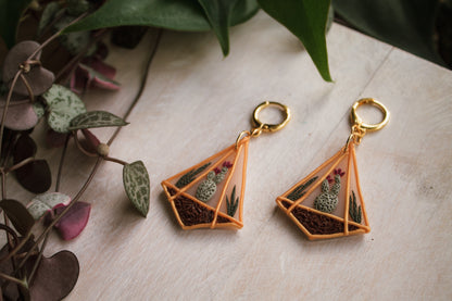 Plant Terrarium Earrings