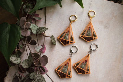Plant Terrarium Earrings