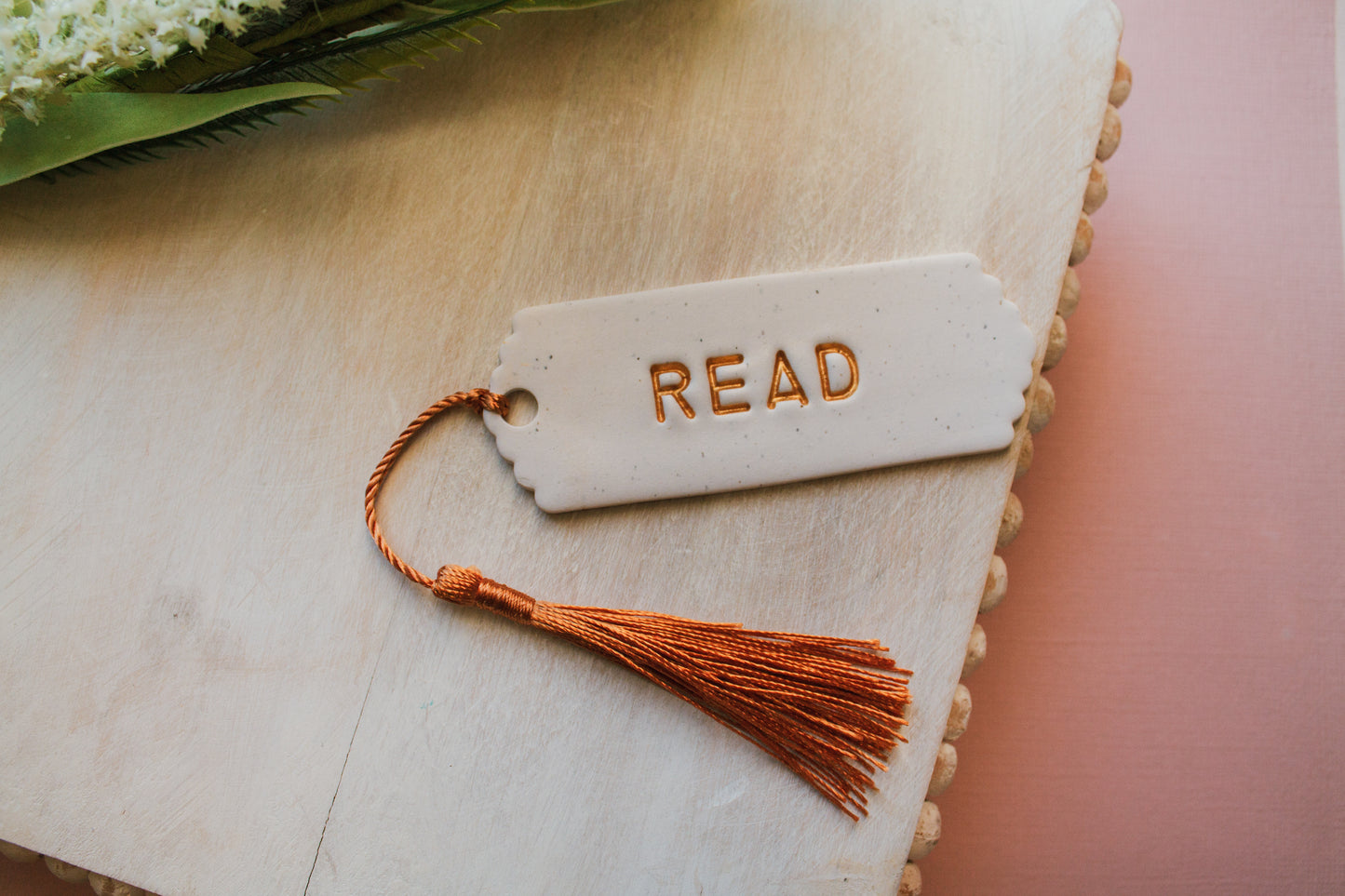 White and Gold Read Bookmarks