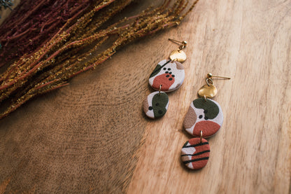 Abstract Organic Dangle Earrings