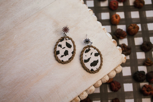 Cow Print Ovals