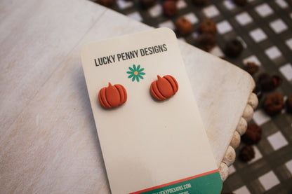 Simple Pumpkin Studs