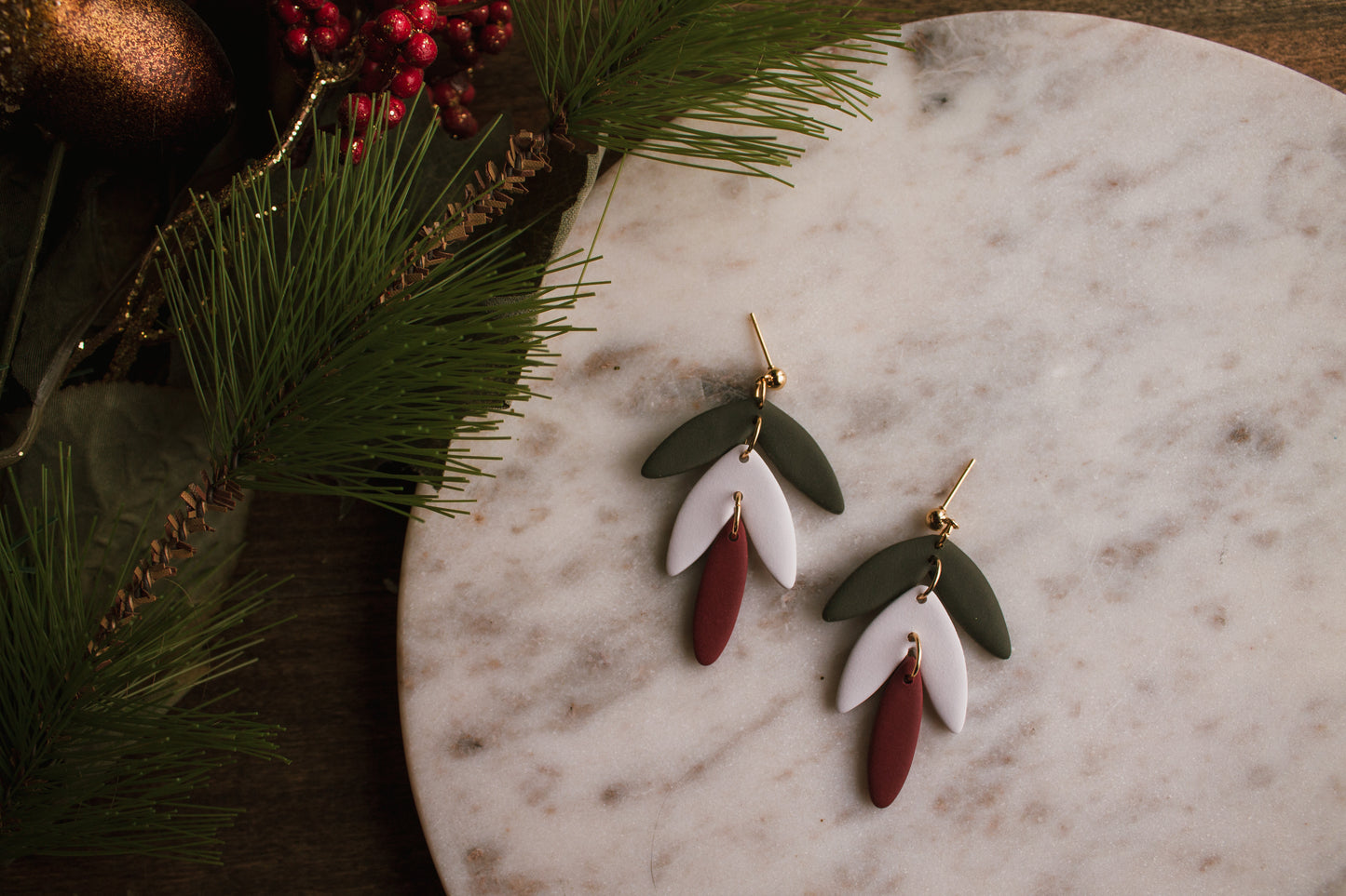 Christmas Ivy Dangles