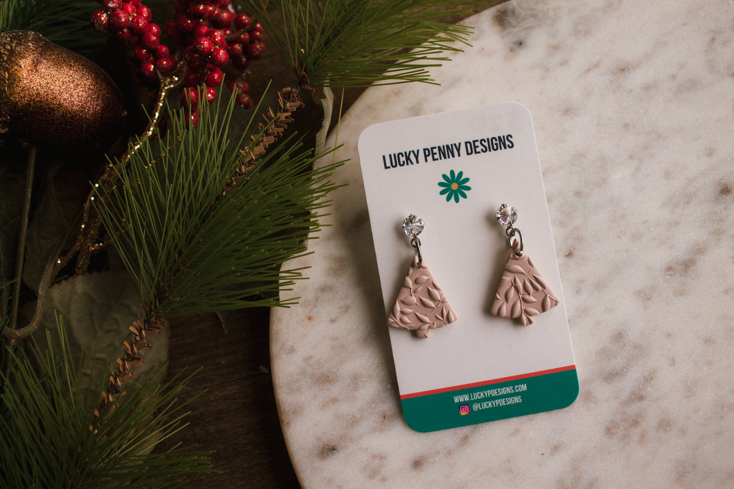 Neutral Christmas Tree Dangles