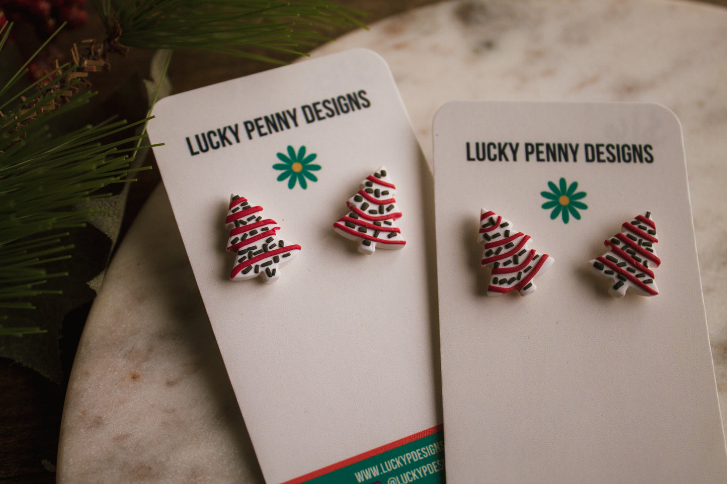 Christmas Cake Studs