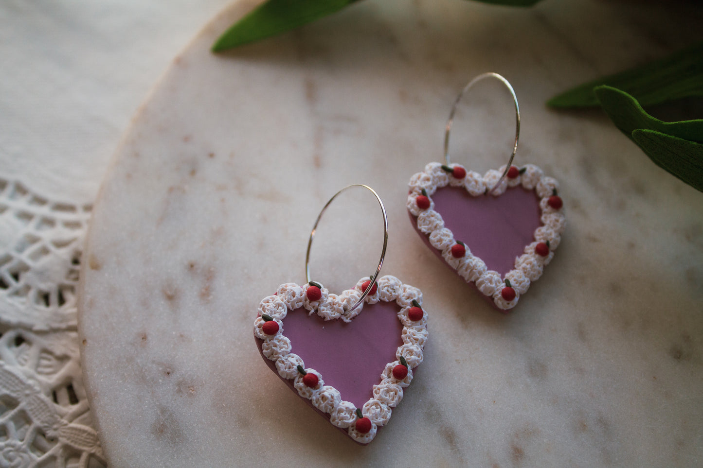 Heart Cake Earrings