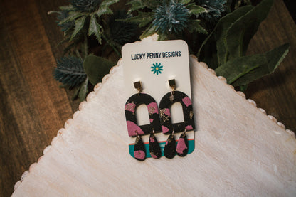 Marbled Pink and Black arches