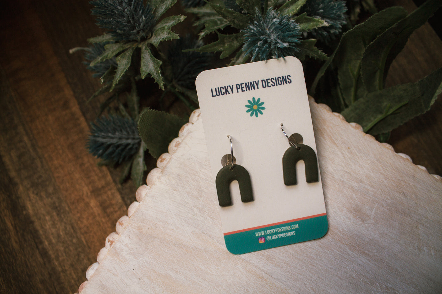 Mini Green Rainbow Hoops