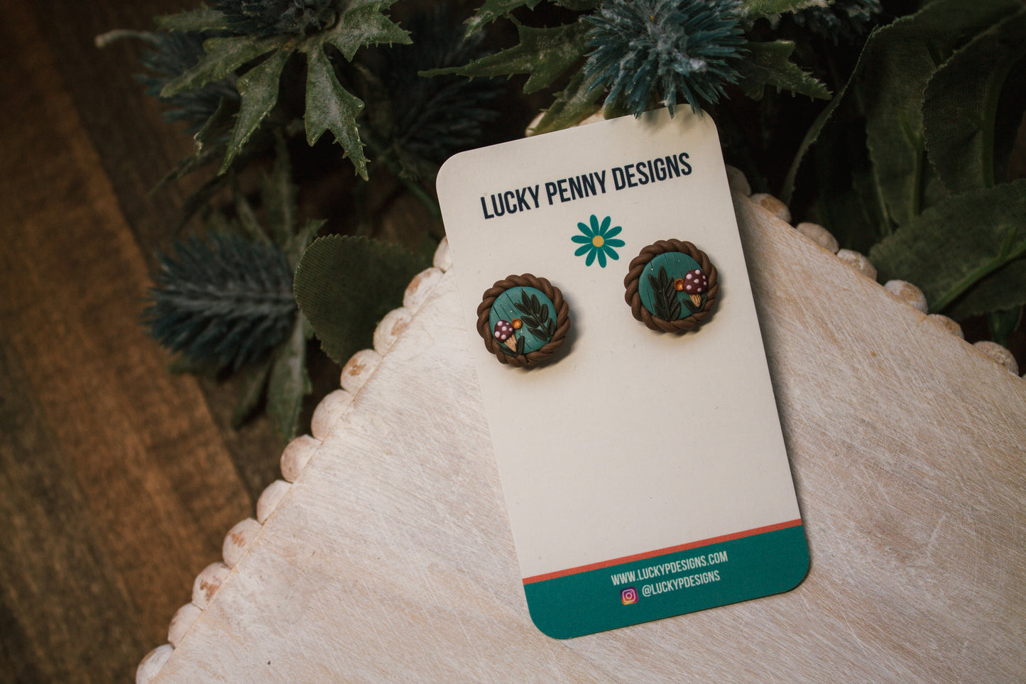 Fairy Door Inspired Circle Studs