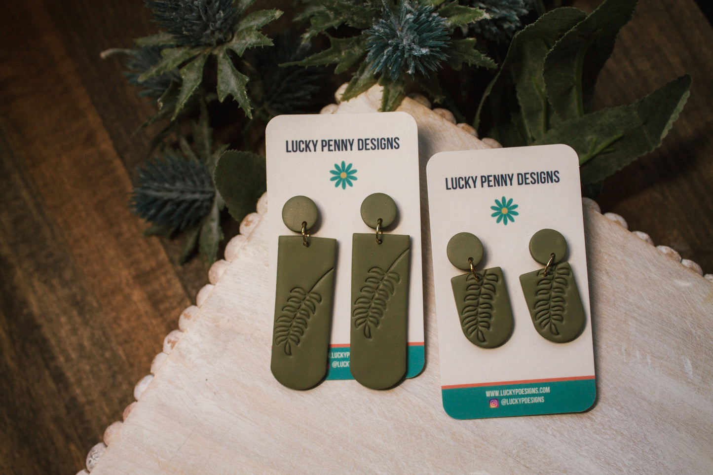 Green Floral Imprint Arches