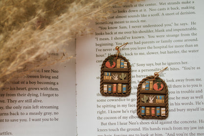 Cactus Bookshelf Earrings*Made To Order